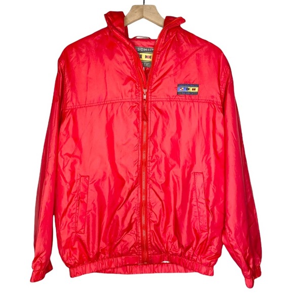 Vintage Rothschild Sport Red Boys Windbreaker Coat size XL/16